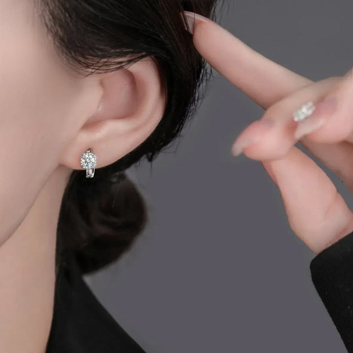 Nadine square earrings Silver
