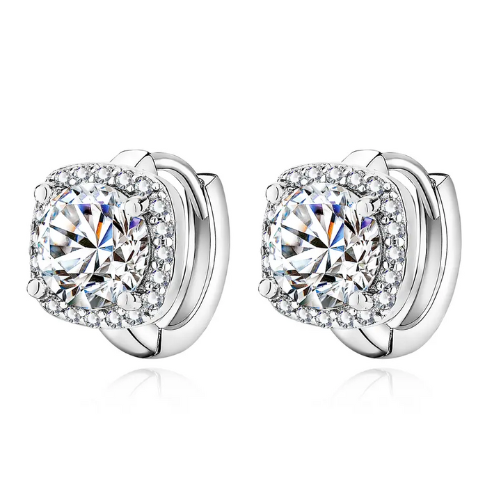 Nadine square earrings Silver