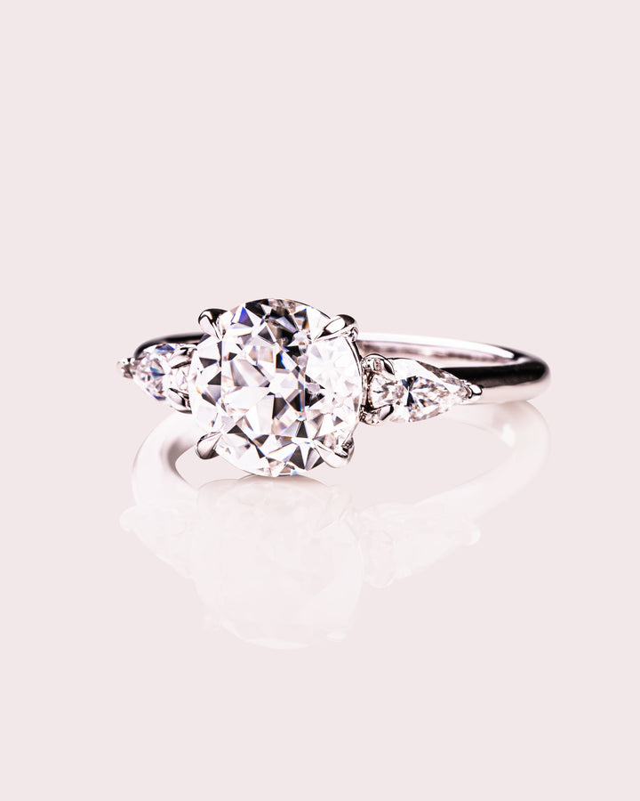 Nicola - Round & Pear Silver