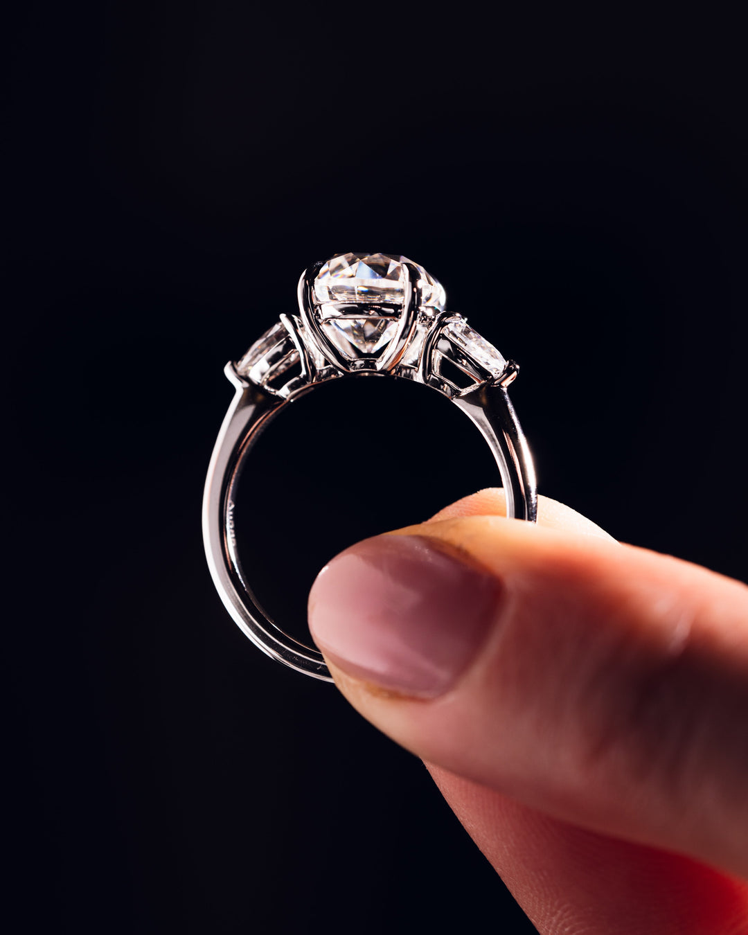 Nicola - Round & Pear Silver