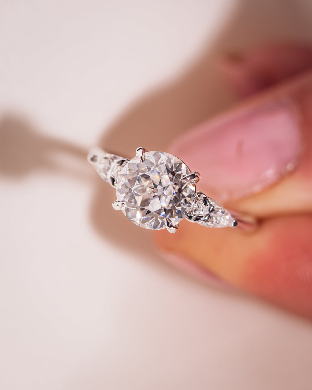 Nicola - Round & Pear Silver