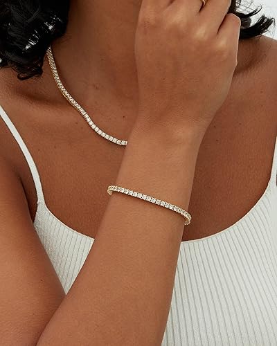 Moissanite Tennis bracelet Gold