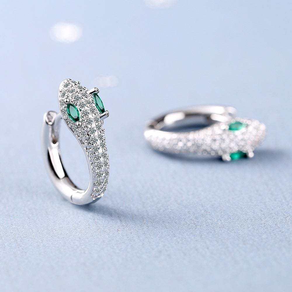 925 Sterling Silver Snake Earrings for Everyday Elegance 3