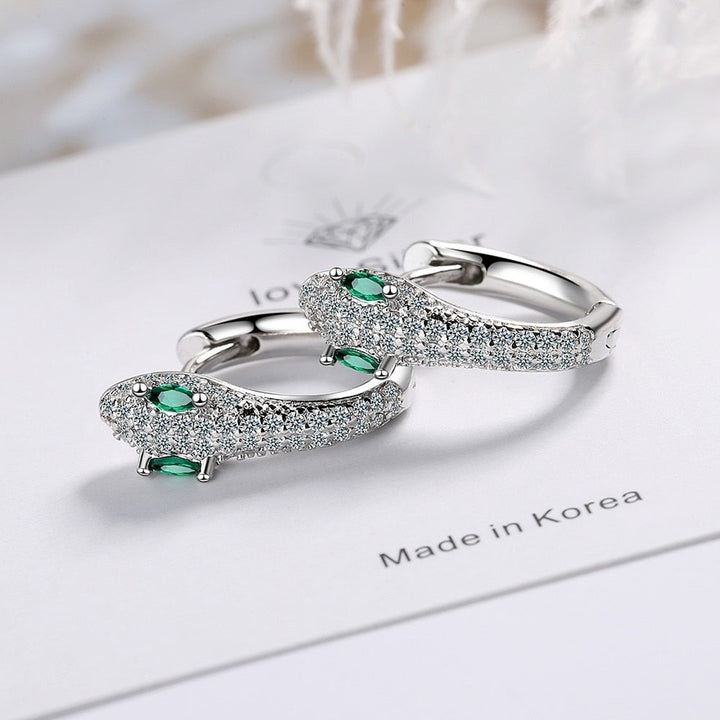 925 Sterling Silver Snake Earrings for Everyday Elegance 4
