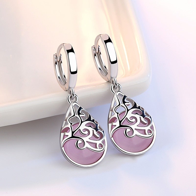 925 Sterling Silver Tree of Life Earrings 0
