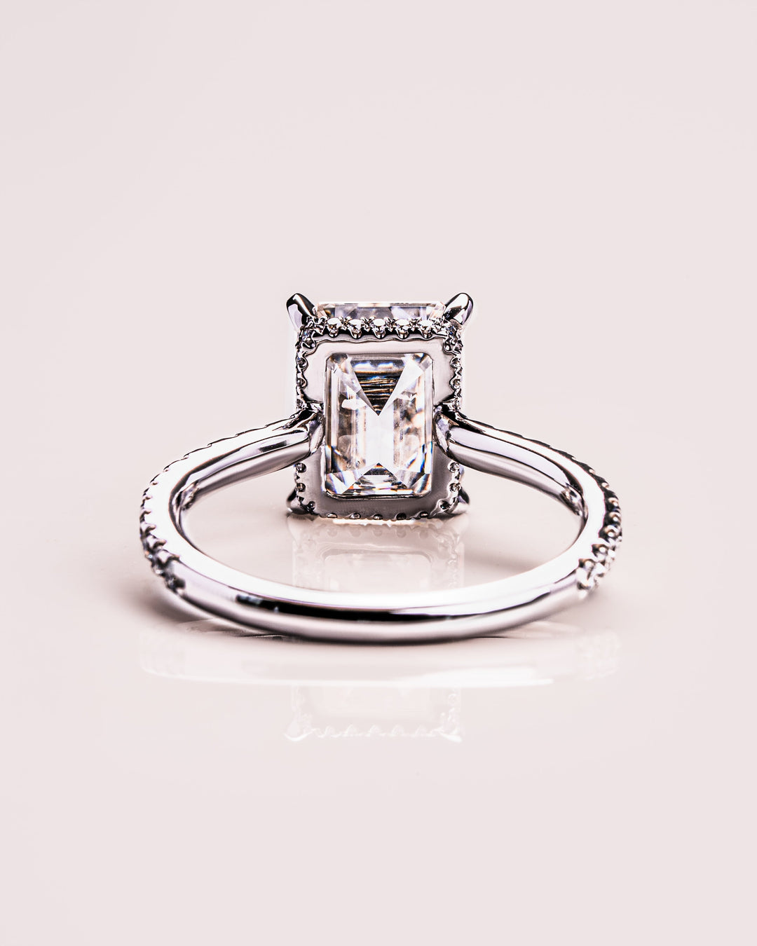 Jasmine (with Pavé) - Emerald Silver