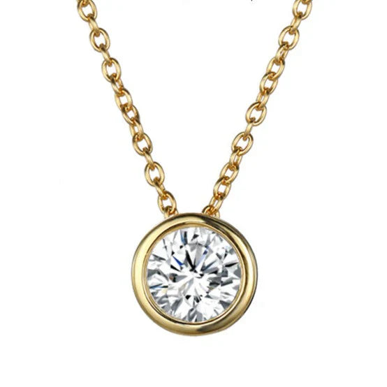 Lunaria Gemmara Birthstone Necklace Gold