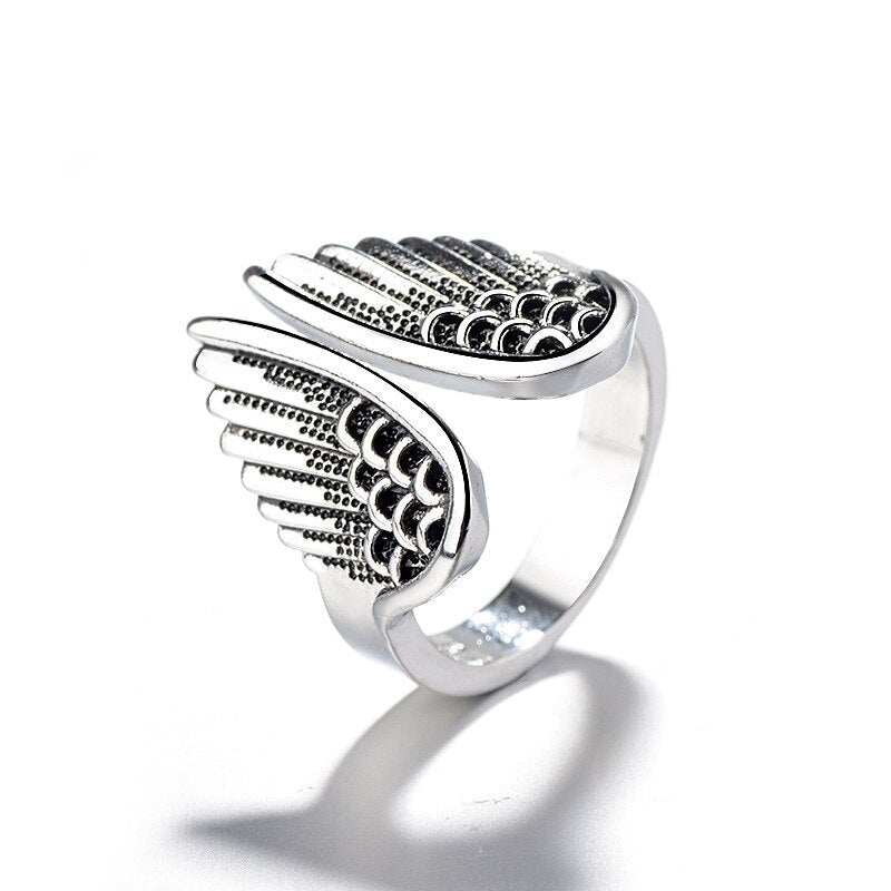 Adjustable Angel Ring Crafted in 925 Sterling Silver - Timeless Strength and Elegance 2