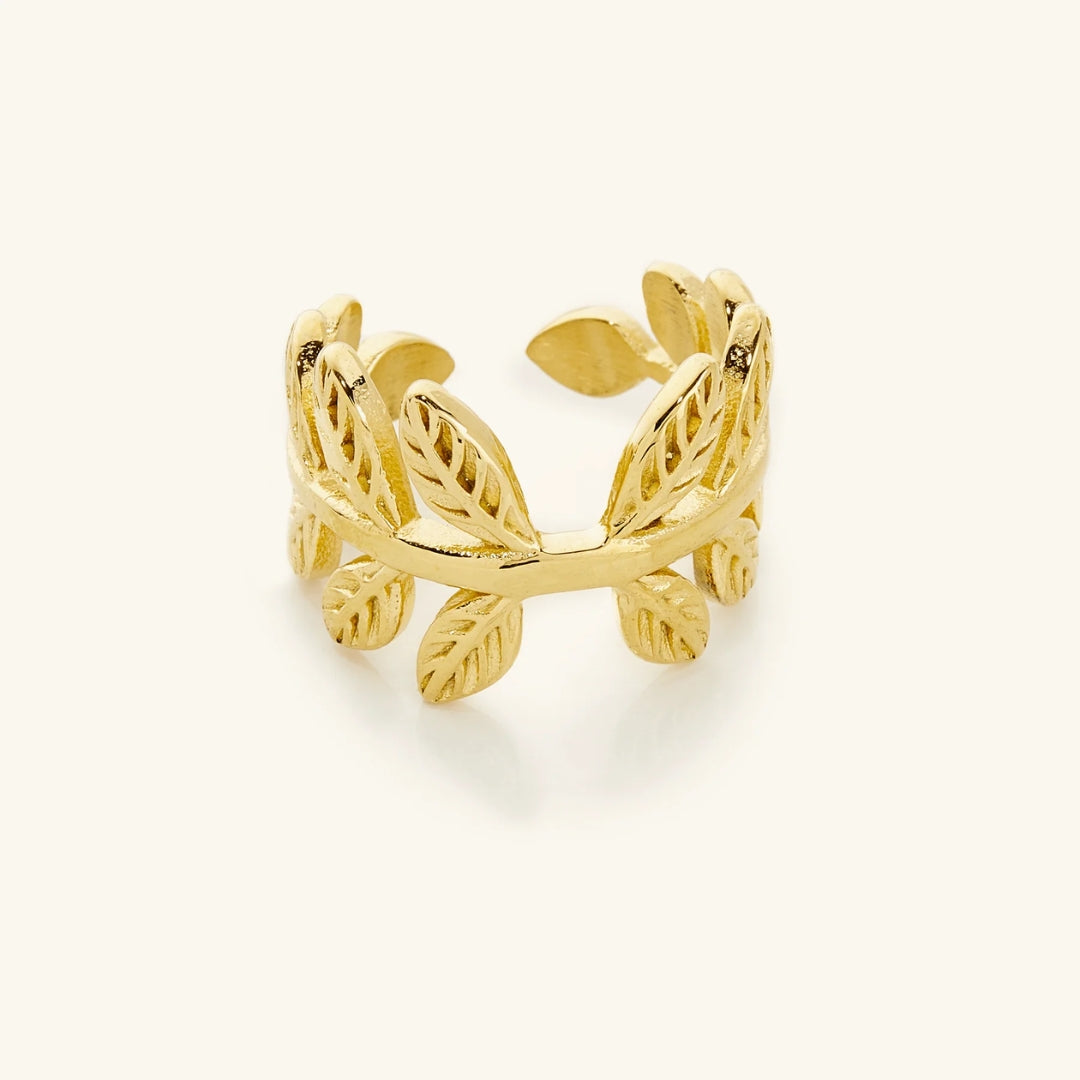 Adjustable Butterfly Golden Ring 0