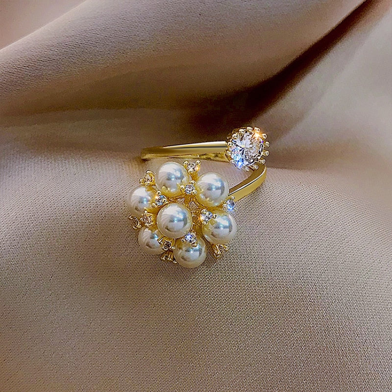 Adjustable Pearl Ring - Timeless Elegance for Every Occasion 0