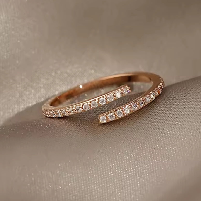 Adjustable Rose Bright Ring - Handcrafted Elegant Jewelry for Everyday Wear 0
