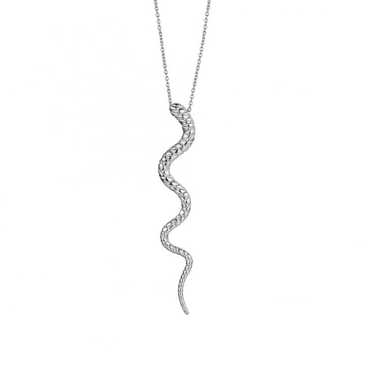 Amazonian Serpent Pendant Necklace in 925 Sterling Silver 0