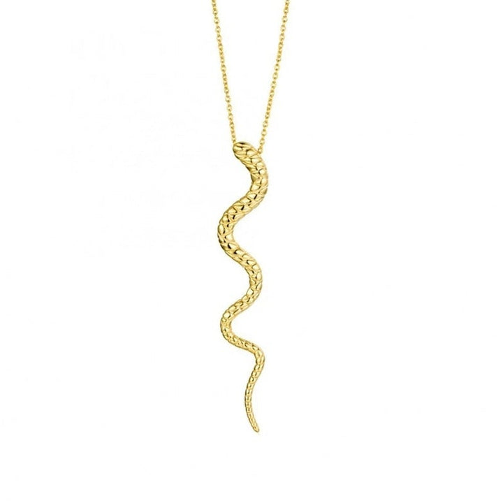 Amazonian Serpent Pendant Necklace in 925 Sterling Silver 2