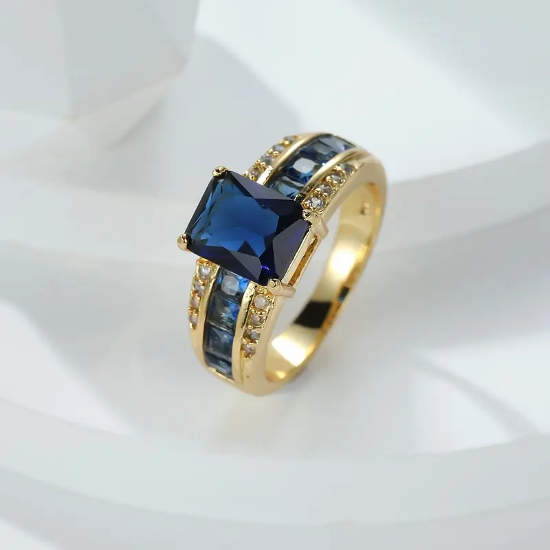Blue Gold Ring - A Timeless Symbol of Strength 0