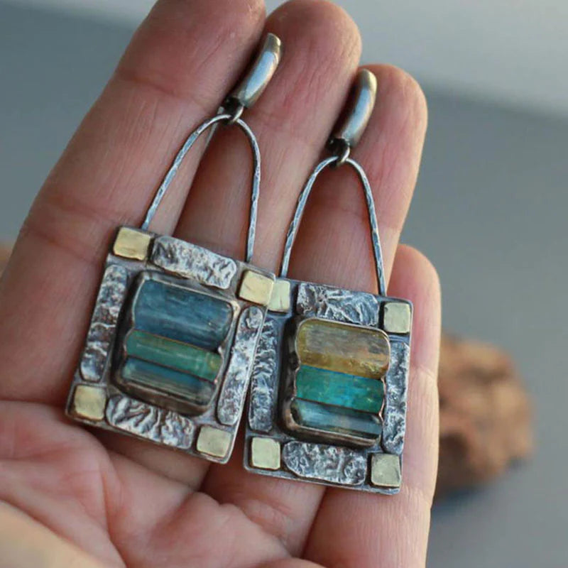 Blue Green Crystal Earrings for Effortless Elegance 0
