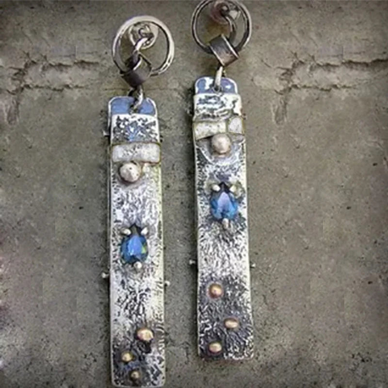 Blue Stone Handmade Earrings for Effortless Elegance 0
