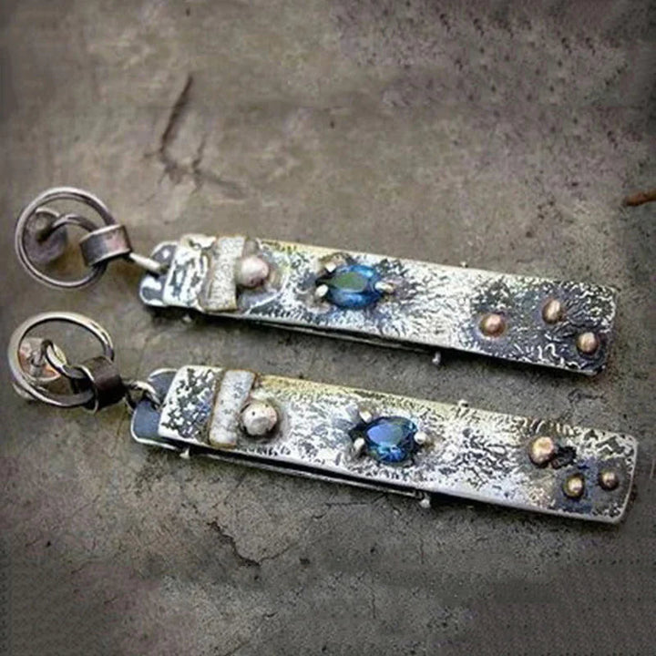 Blue Stone Handmade Earrings for Effortless Elegance 1