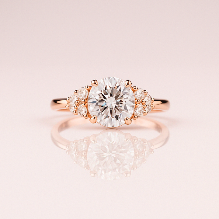 Hailley - Oval & Half Moon Gold 17k