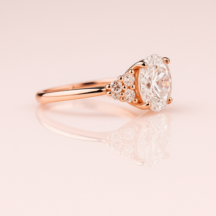 Hailley - Oval & Half Moon Gold 17k