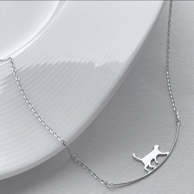 Climbing Cat Silver Necklace - A Symbol of Connection 4