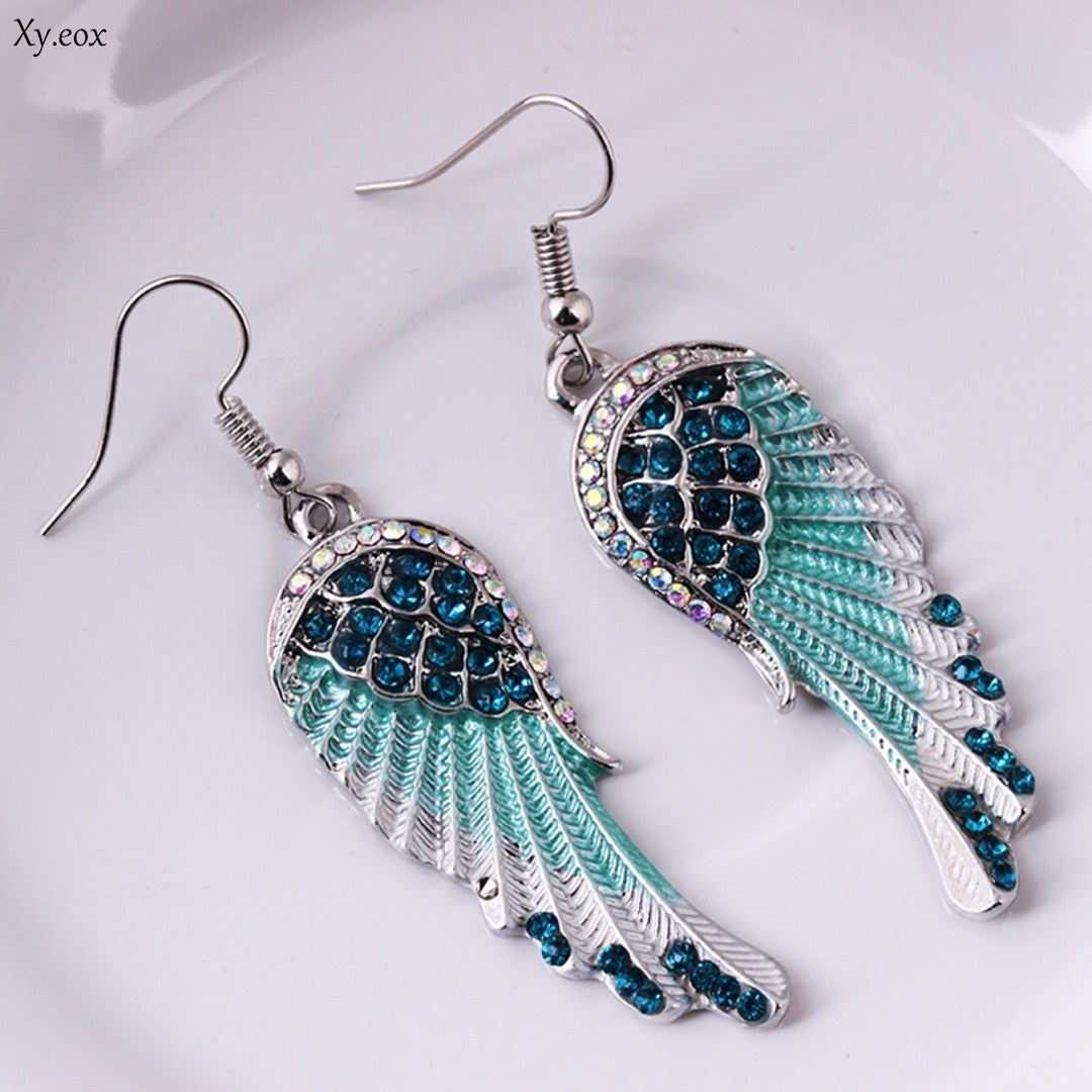 Crystal Angel Earrings - Effortless Elegance for Every Occasion 2