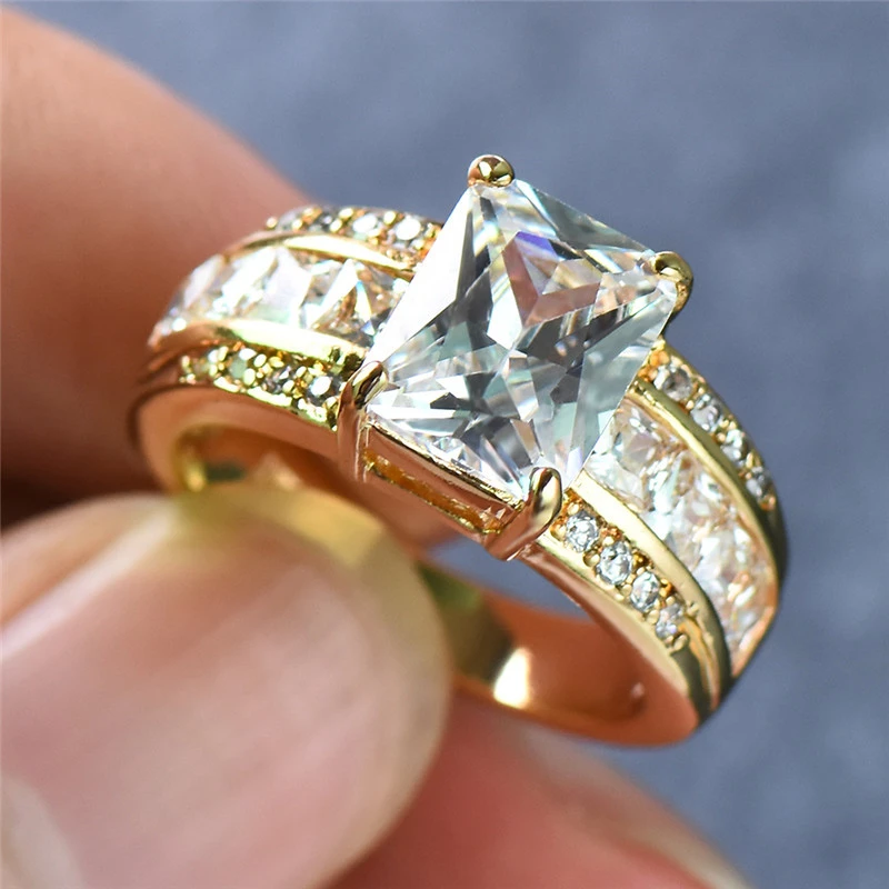 Crystal Bright Golden Ring 0