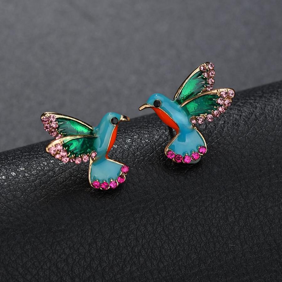 Crystal Hummingbird Earrings - Effortless Elegance for Every Occasion 0