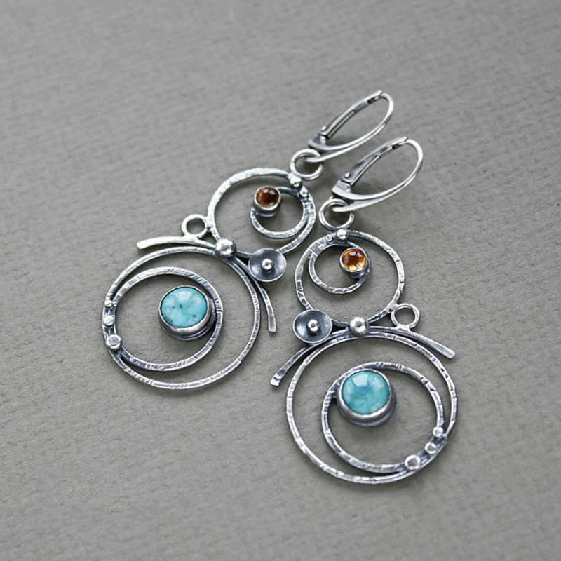 Elegant Blue Stone Earrings for Everyday Sophistication 1