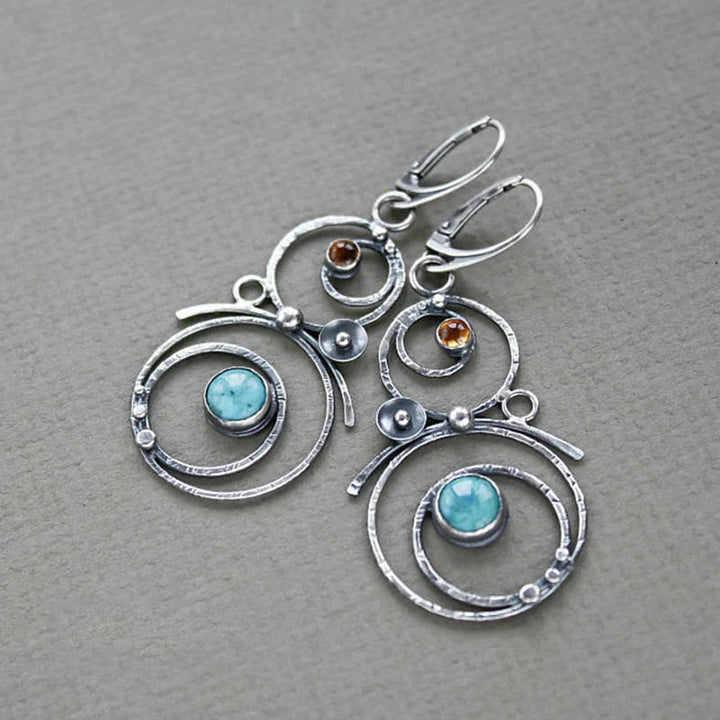 Elegant Blue Stone Earrings for Everyday Sophistication 1
