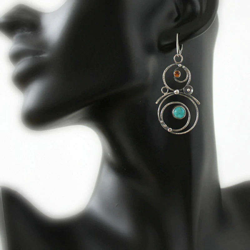 Elegant Blue Stone Earrings for Everyday Sophistication 2