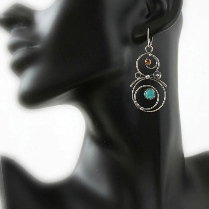 Elegant Blue Stone Earrings for Everyday Sophistication 2