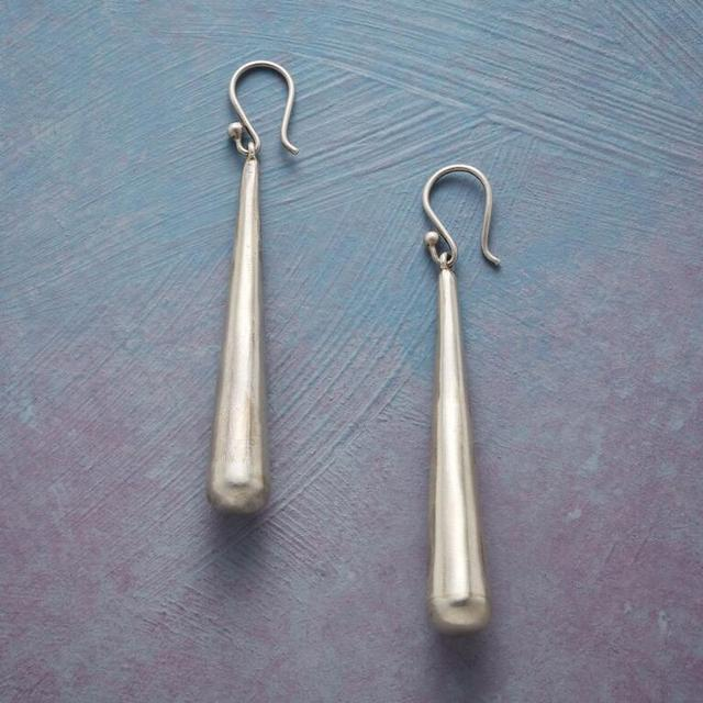 Elegant Boho Silver Stick Earrings 0