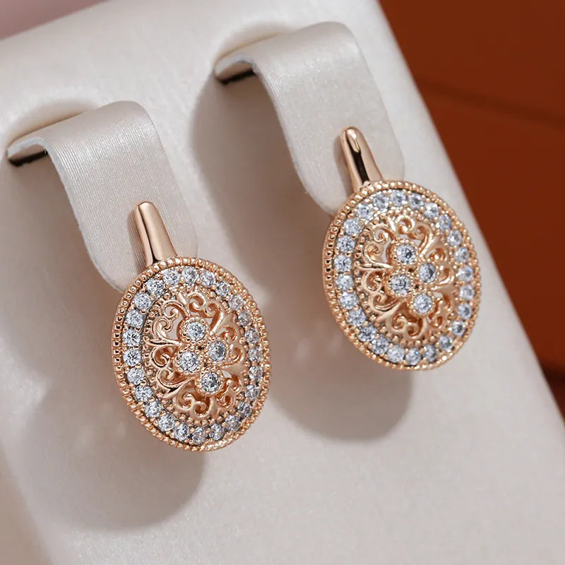 Elegant Bright Rounded Earrings for Effortless Sophistication 0
