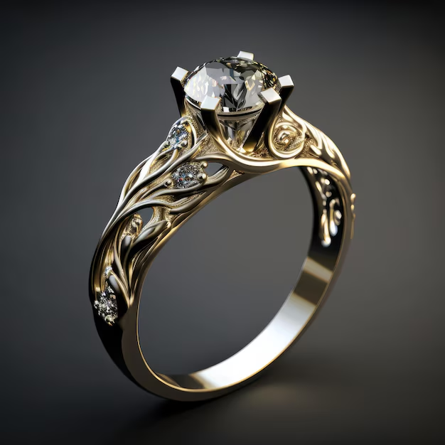Elegant Exotic Zirconia Ring 0