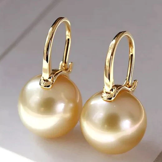 Elegant Golden Pearl Earrings for Effortless Sophistication 0