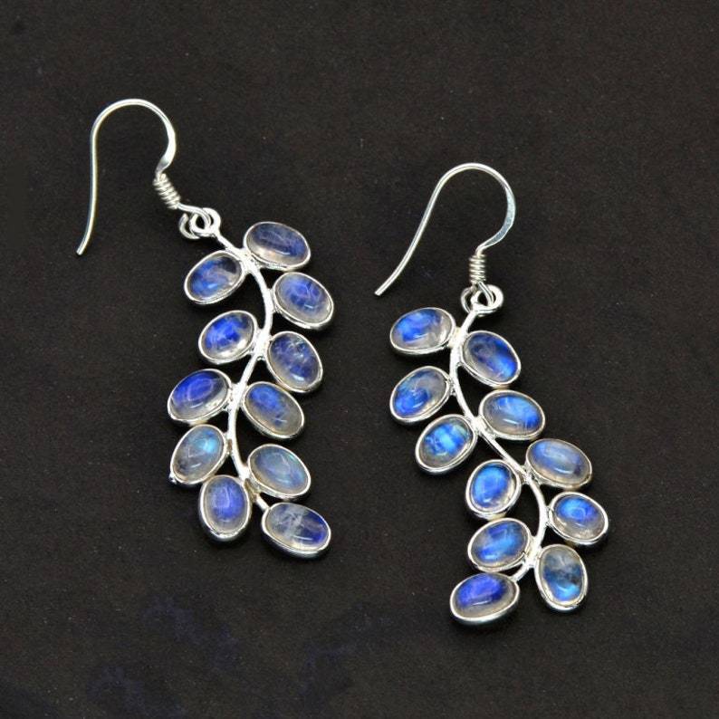Elegant Moonstone Earrings for Women - Lightweight Handcrafted Design for Everyday Sophistication 0