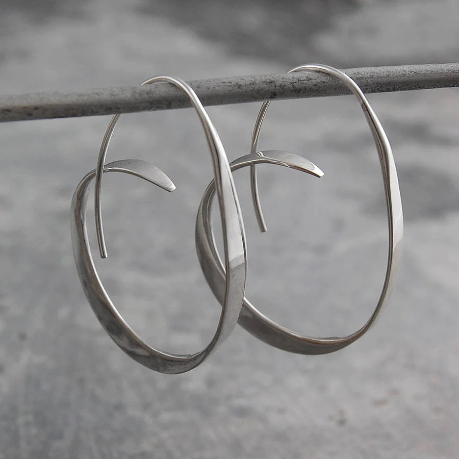 Elegant Spiral Shaped Earrings for Women - Lightweight, Versatile Design 1