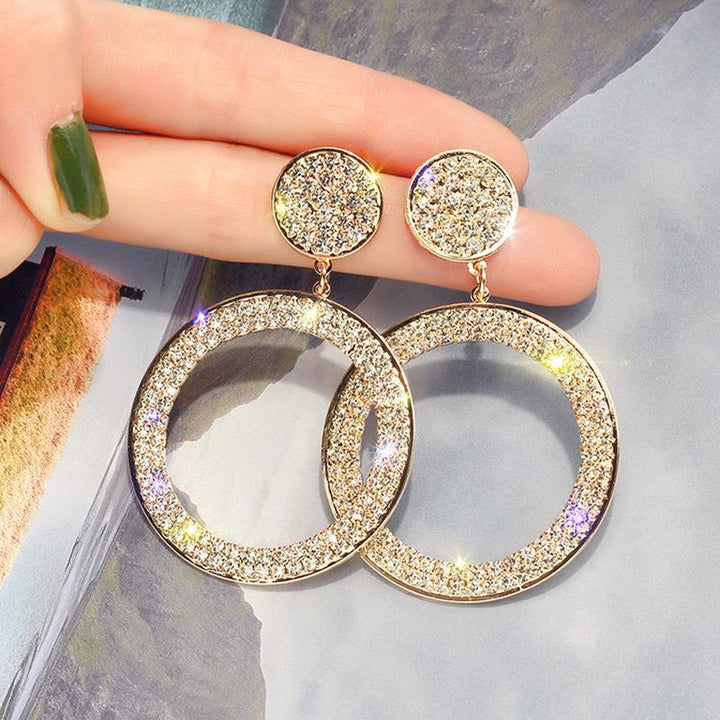 Elegant Zirconia Earrings in Gold and Silver 0