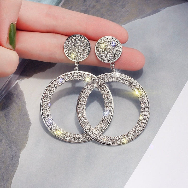 Elegant Zirconia Earrings in Gold and Silver 3