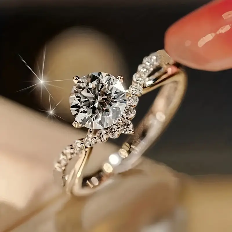 Exotic Crystal White Ring - Timeless Elegance 0