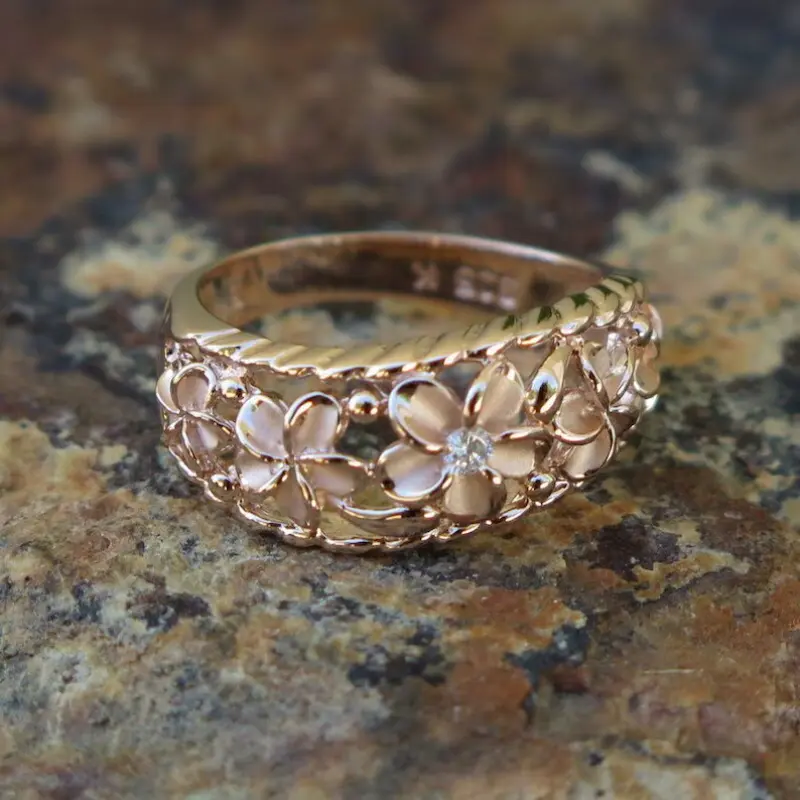 Exquisite Flower Ring - A Timeless Symbol of Strength 0