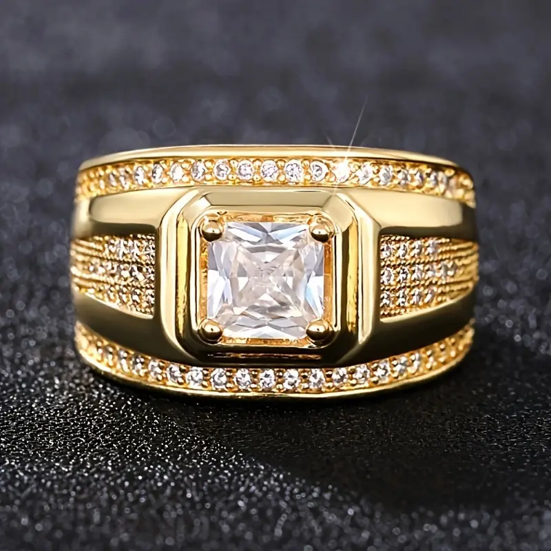 Gold Bright Ring - A Timeless Symbol of Strength 0