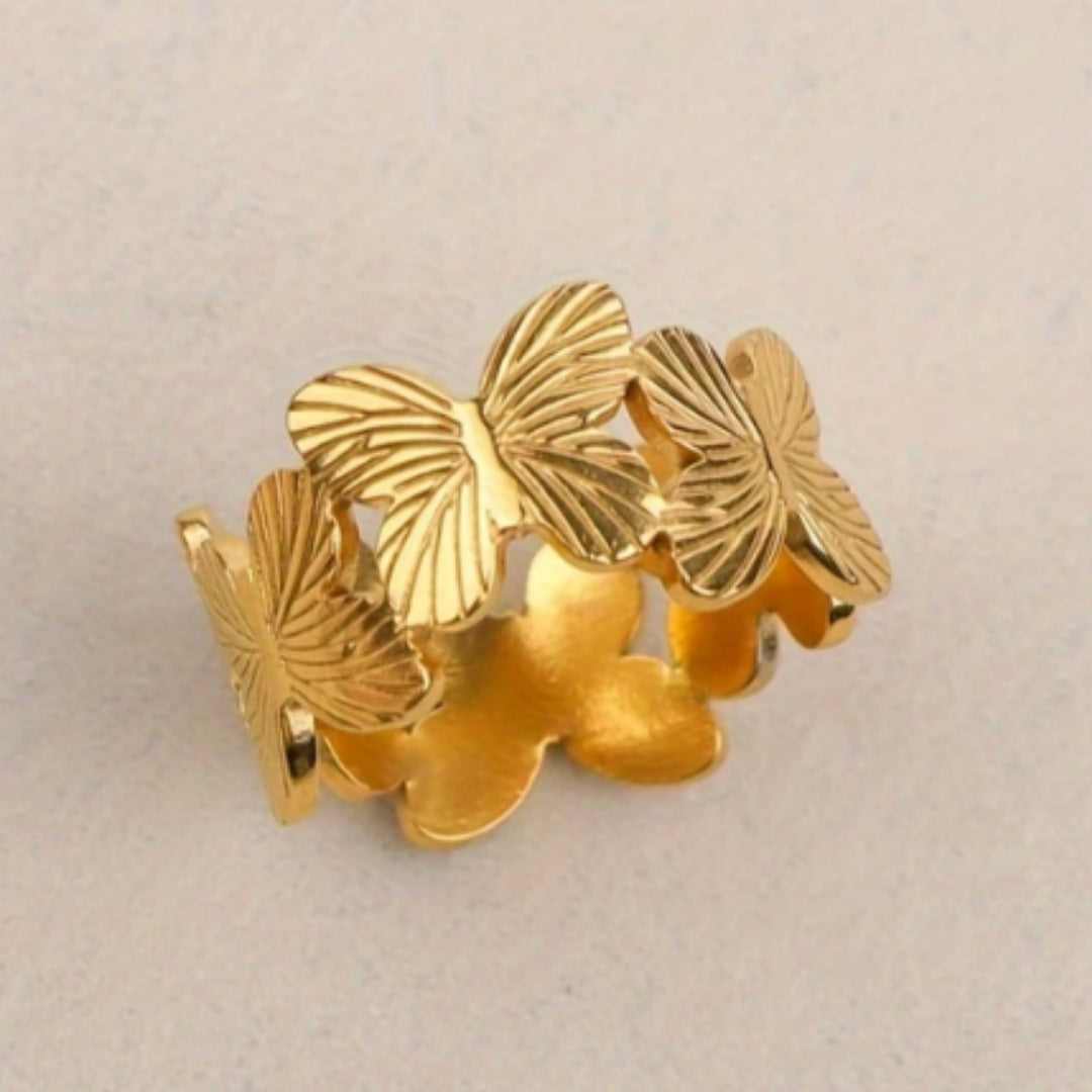 Gold Butterfly Ring - Timeless Symbol of Strength and Elegance 0