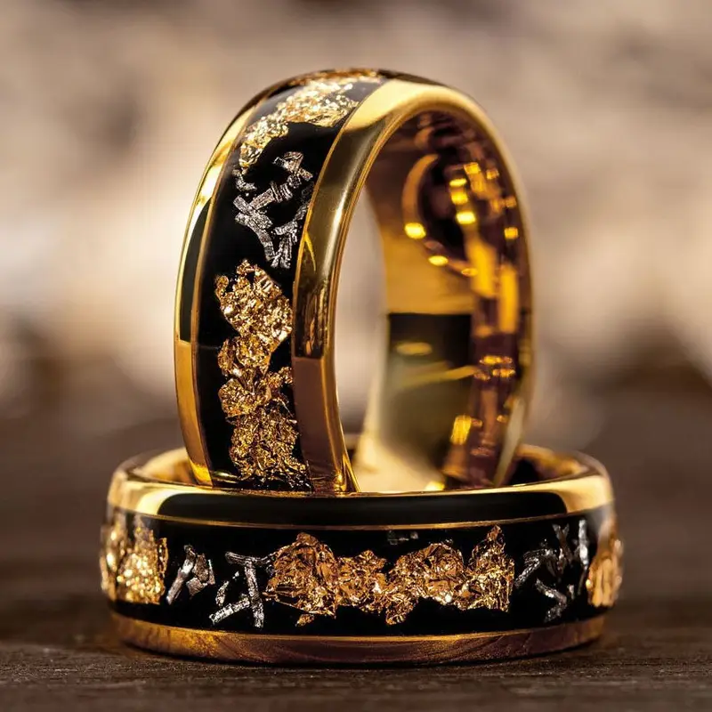Golden Exquisite Ring Set 0