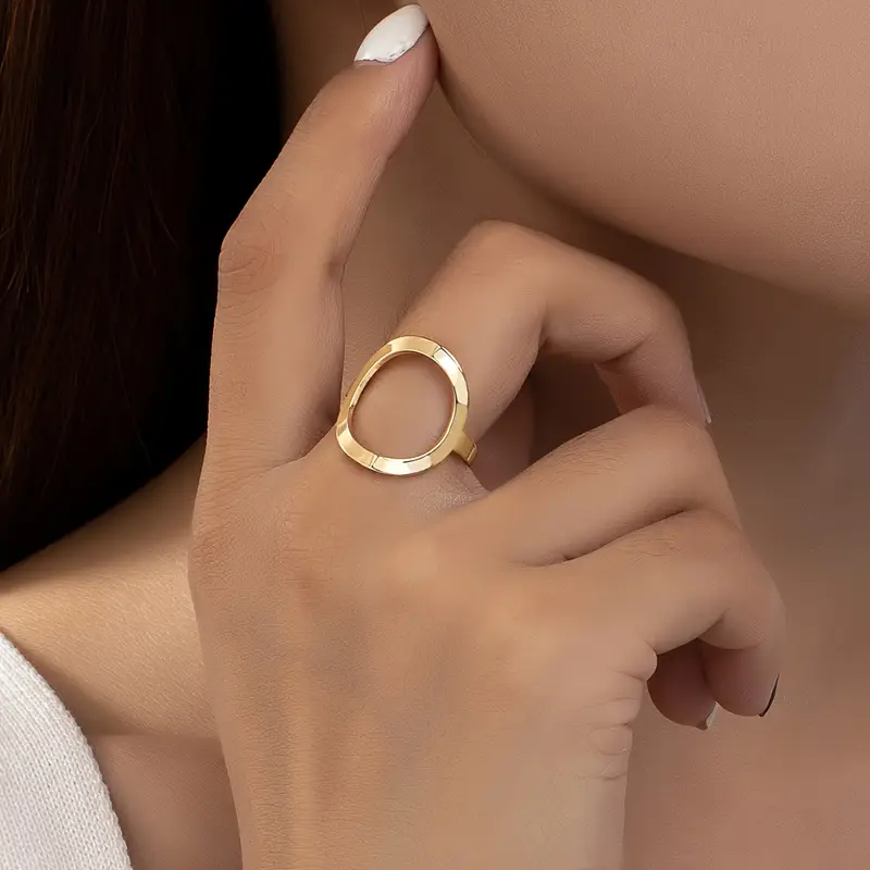Golden Fine Ring - Handmade Timeless Design for Elegant Stacking 0