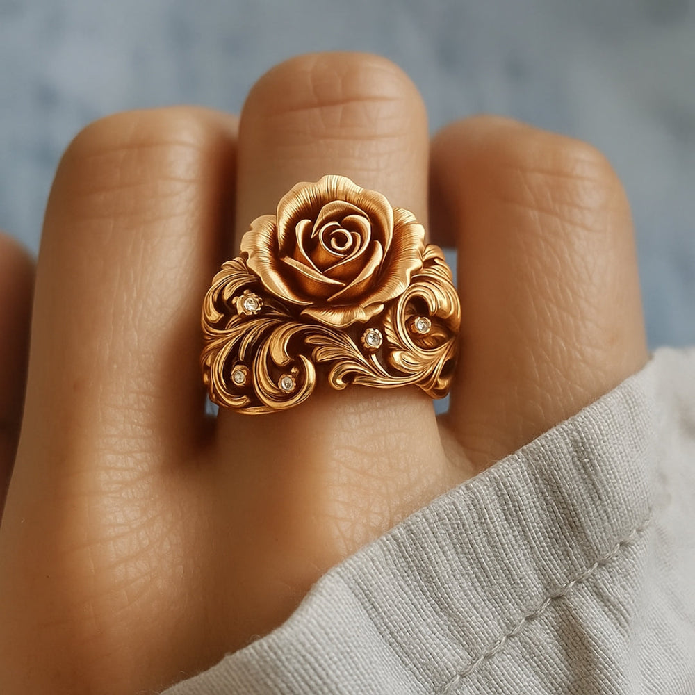 Golden Flower Ring - A Timeless Symbol of Strength 1