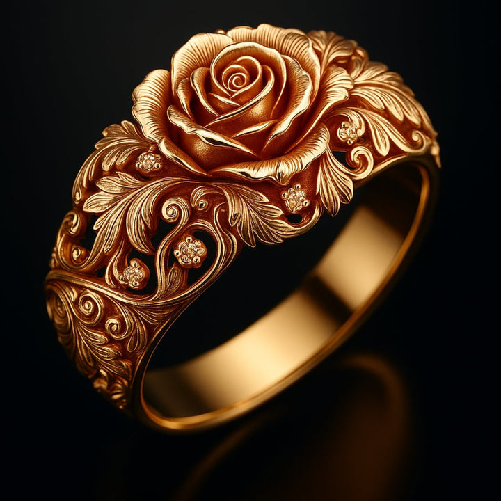 Golden Flower Ring - A Timeless Symbol of Strength 3