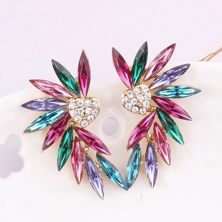 Heart Wings Earrings with Sparkling Zirconias 0