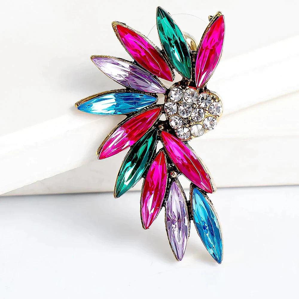 Heart Wings Earrings with Sparkling Zirconias 1