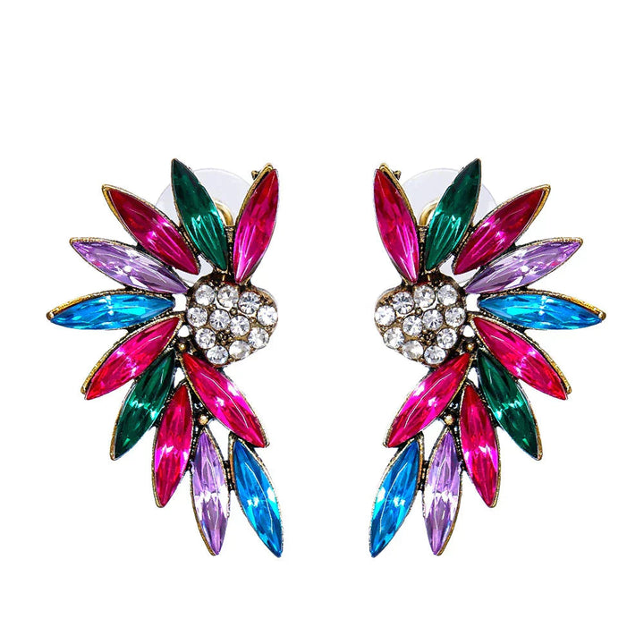 Heart Wings Earrings with Sparkling Zirconias 2
